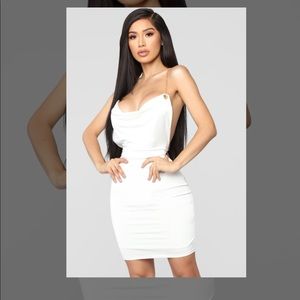Don't Yank My Chain Mini Dress - White